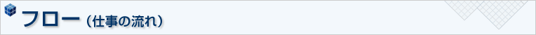 キューブハウスのフロー(仕事の流れ)